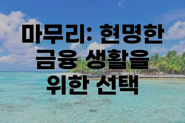 마무리: 현명한 금융 생활을 위한 선택